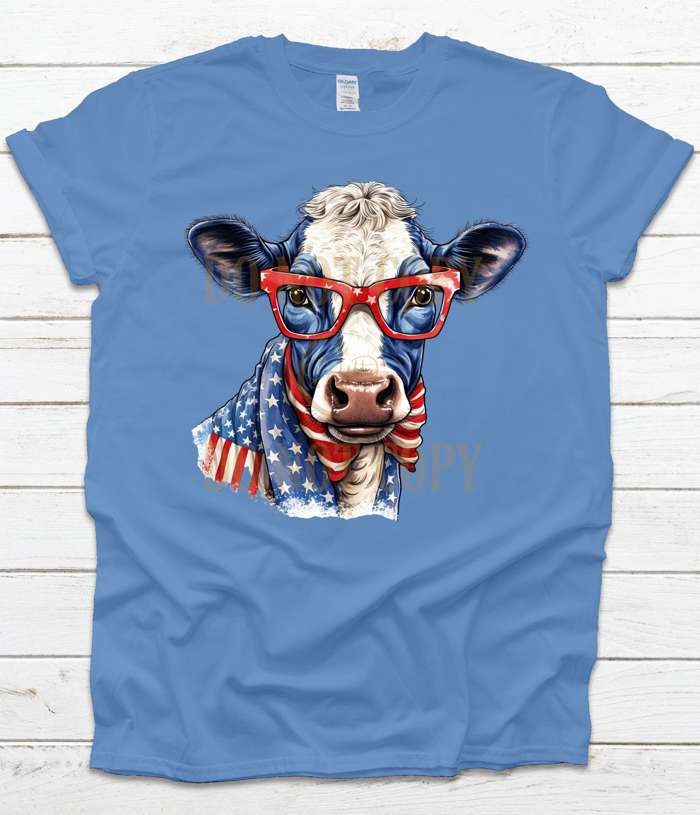 Patriotic Cow RTS DTF