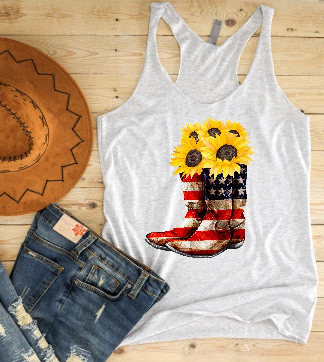 Patriotic Boots RTS DTF